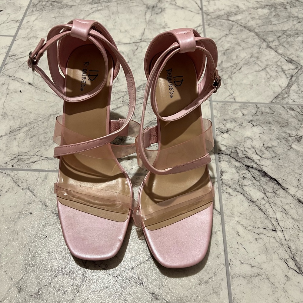 Elegant Pink Strappy Heels